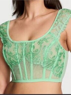 Victoria's Secret Mint Green Lace Bustier